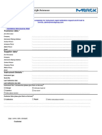 Repair and Calibration Request Form (Blank) - 1-1