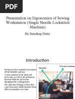 Presentation On Ergonomics of Sewing Workstation (Single 2