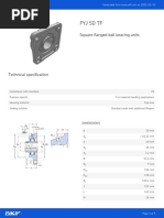 Fyj 50 TF: Square Flanged Ball Bearing Units