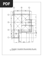 Third Floor Framing Plan: Ledge Attached To Lower Part of Beam