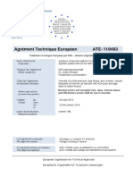 ETA 11 0493 Pour Mortier Dinjection HIT-HY 200-A Et Elements Standard Pour Chevillage ETAG 001-05 Option 1 Homologation ASSET DOC APPROVAL 0189