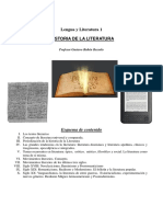 Lengua y Literatura 1 Historia de La Lit