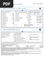 Fuel Composition: WKI Calculation Hydrocarbons Non-Hydrocarbons