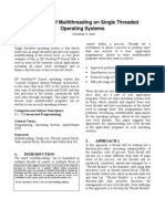 Simulation of Multi Threading On Single Threaded Operating Systems