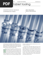 Tablet Tooling: Understanding Maximum Compression Force