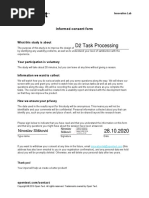 D2 Task Processing: Informed Consent Form