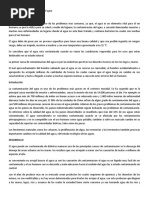 Ensayo Sobre La Contaminacion Del Agua