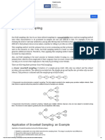 Application of Snowball Sampling: An Example