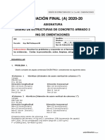 EVALUACIÓN FINAL-DISEÑO ESTRUCTURAS CA - II e Ing. CIMENTACIONES-2020-20