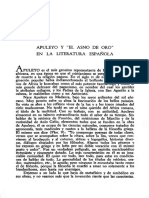 Apuleyo y El Asno de Oro en La Literatura Española (Cortés, 1958)