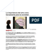 La Importancia Del Arte Como Herramienta para La Sociedad