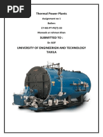 Thermal Power Plants: Assignment No 1 Boilers 17-MS-PT-PE (T) - 20 Muneeb Ur Rehman Khan