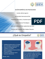 Presentacion Preocupacion Empatica en Psicologos