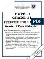 Hope - 1 Grade 11: Exercise For Fitness