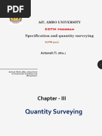 Specification and Quantity Surveying: COTM Program