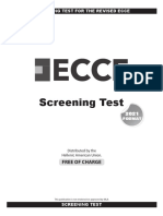 Screening Test For The Revised Ecce