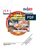 Beauty Care Services (Nail Care) NCII: Perform Foot Spa