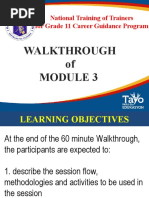 Walkthrough Of: National Training of Trainers For Grade 11 Career Guidance Program