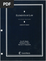 Eva H. Hanks, Michael E. Herz and Steven S. Nemerson - Elements of Law, 2nd Edition