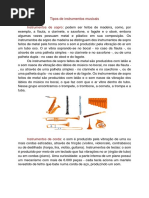 Atividade Sobre Instrumentos Musicais