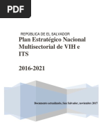 Plan Estratégico Nacional Multisectorial de VIH e ITS, 2016-2021. San Salvador.