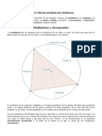 Puntos y Rectas Notables Del Triángulo