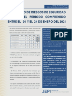 Monitoreo de Riesgos de Seguridad Durante El Periodo Comprenido Entre El 01 y El 24 de Enero Del 2021