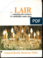 GE Incandescent Flair Decorative Lamps Brochure 1972