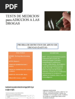 Tests de Medicion de Adiccion A Las Drogas