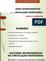 Factores Intervinientes Na Circulação Rodoviária