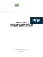 Instructivo Retenciones de Impuesto Sobre La Renta