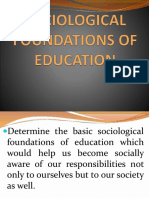 Sociologicalfoundationofeducation 160828103347