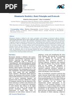 Biomimetic Dentistry: Basic Principles and Protocols: ARC Journal of Dental Science