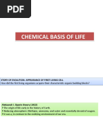 Chemical Basis of Life