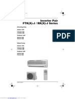 Inverter Pair FTK (X) - J / RK (X) - J Series: Cooling Only Indoor Unit