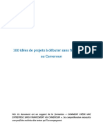 100 Idées de Projets À Débuter Sans Financement