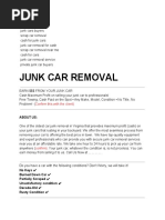 Junk Car Removal Content