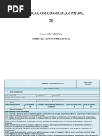 Planificación Curricular Anual de Primero