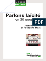 Parlons Laïcité en 30 Questions by Jean Baubérot, Micheline Milot