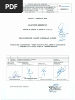 PETS - Prueba de Continuidad y Resistencia de Aislamiento en Equipos y Cables Eléctricos de Baja y Media Tensión