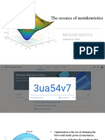 1 - The Essence of Metaheuristics