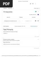 Test Primaria - Formularios de Google