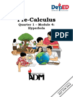 Pre-Calculus: Quarter 1 - Module 4: Hyperbola