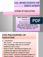 L.E.T. Social Dimension of Education