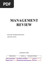 Sample - 2 Procedure For Management Review