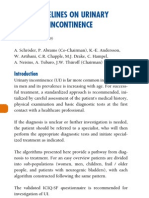 Guidelines On Urinary Incontinence: (Text Update March 2009)