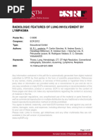 Radiologic Features of Lung Involvement by Lymphoma: Poster No.: Congress: Type: Authors