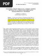 Teaching Toilet Skills in A Public School Setting To A Child With Pervasive Developmental Disorder James K. Luiselli