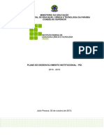 Plano de Desenvolvimento Institucional - 2015 - 2019