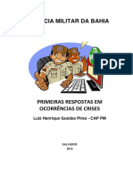 Primeiras Respostas em Ocorrências de Crises - Apostila - Revisada